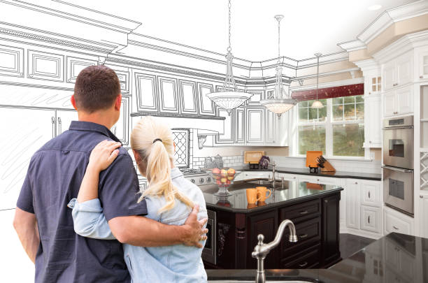 Custom kitchen cabinets installed in a Watertown home